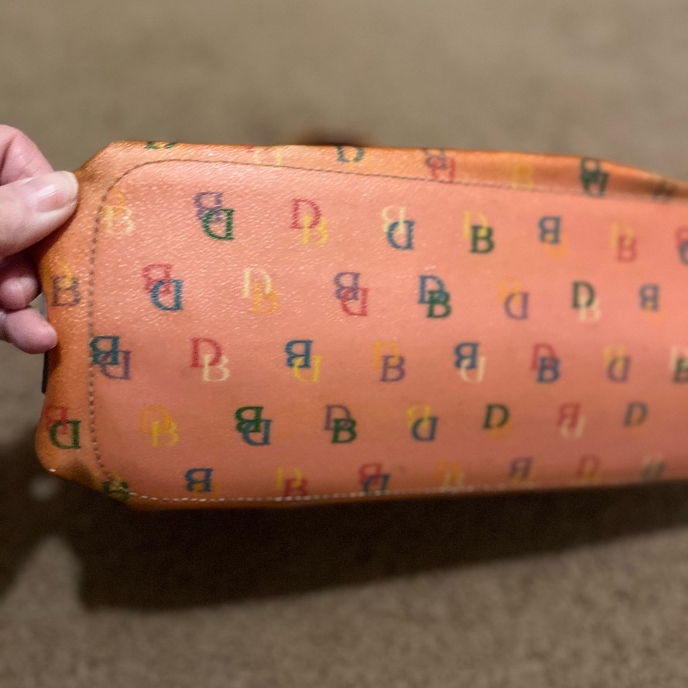 Dooney & Bourke Vintage Y2K Pink Leather Tote Bag - Picture 3 of 16